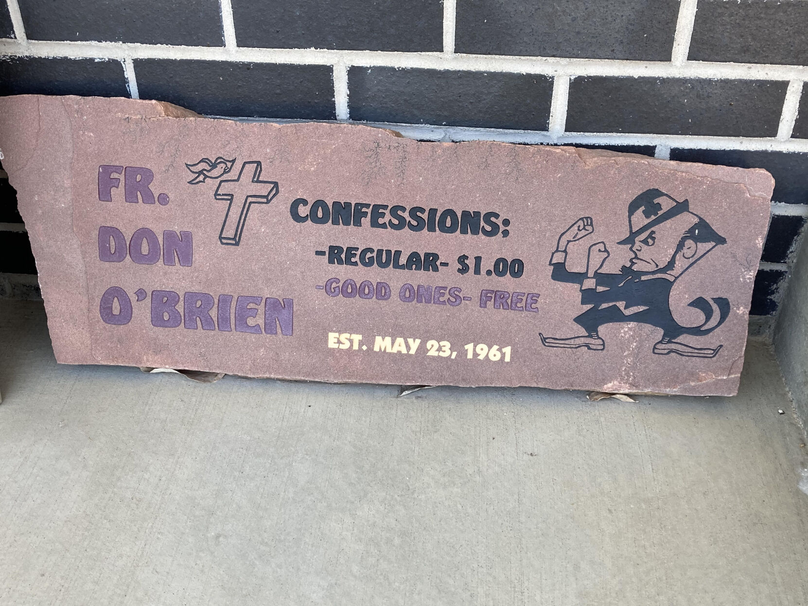 Confessions sign